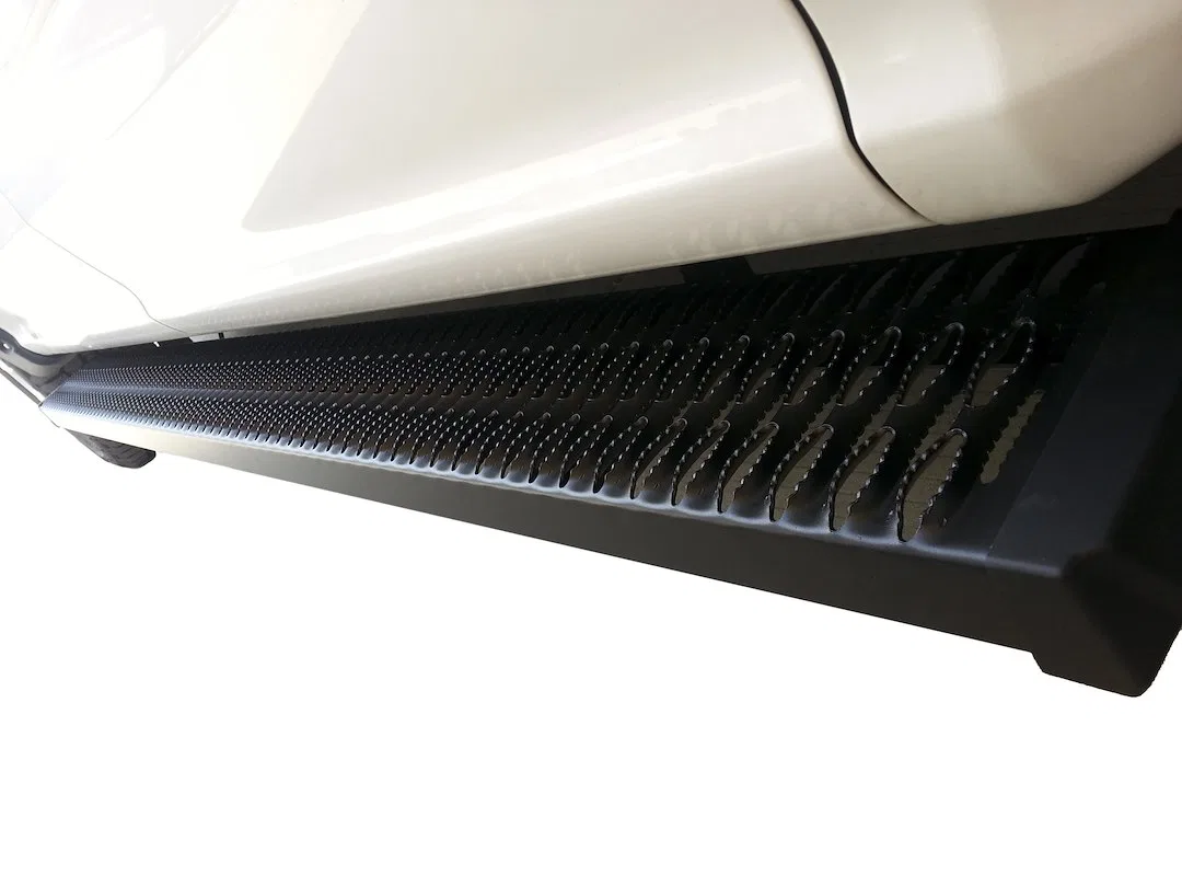 ARBV006B – TRAILFX Running Board, 53 Inch Length Powder Coated Titanium Black Aluminum Unlighted Rocker Panel Mount 2...